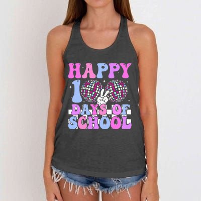 100 Days 100th Day Of School For Teacher Women's Knotted Racerback Tank