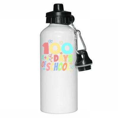 100s Day 100 Days Of School Gift Aluminum Water Bottle 