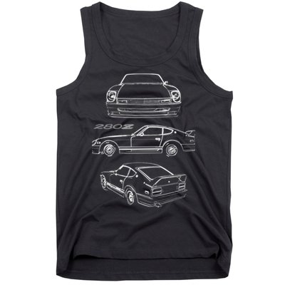1978 Datsun 280z Vintage Jdm Tuner Collector Car Tank Top