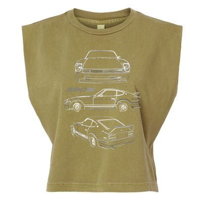 1978 Datsun 280z Vintage Jdm Tuner Collector Car Garment-Dyed Women's Muscle Tee