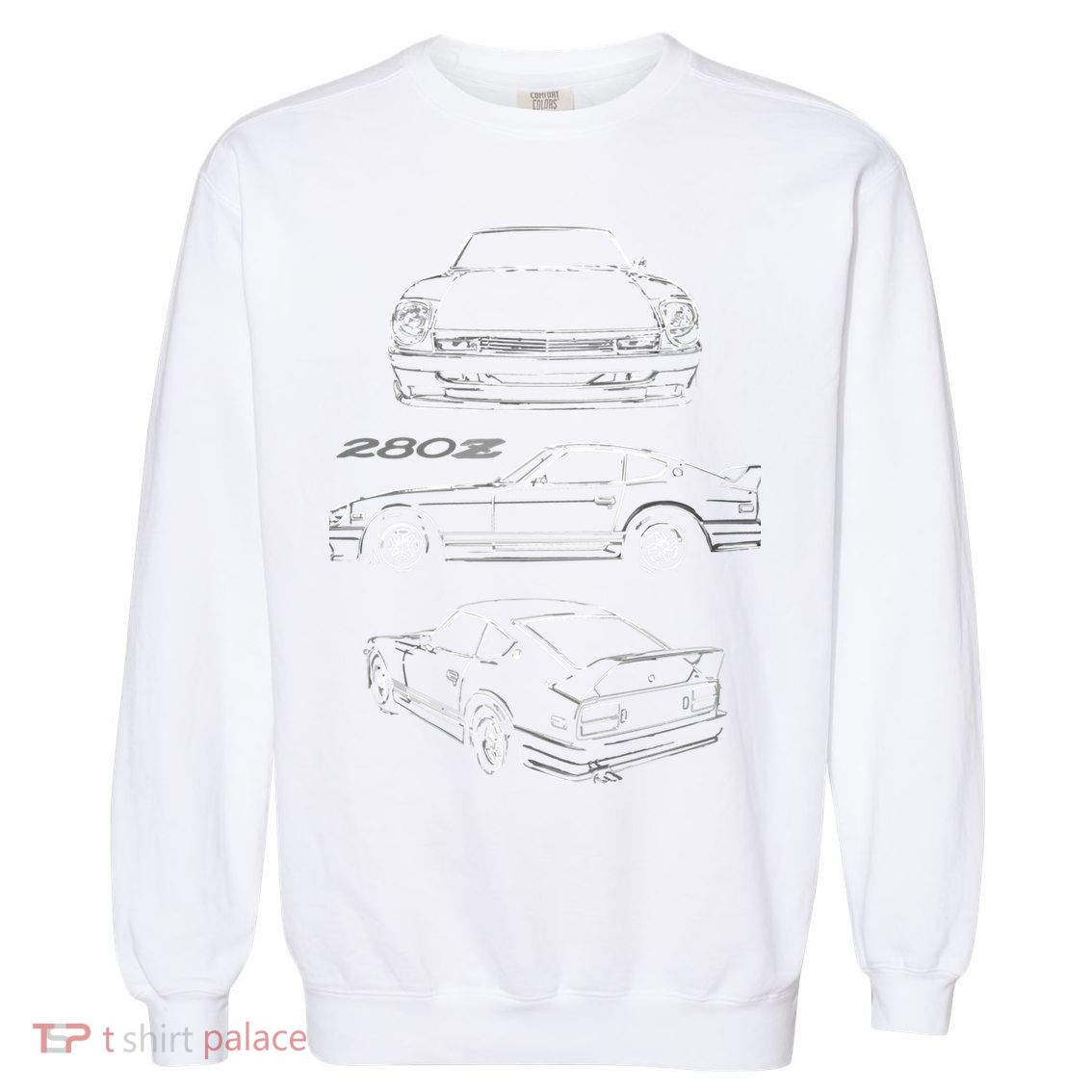 1978 Datsun 280z Vintage Jdm Tuner Collector Car Garment-Dyed Sweatshirt