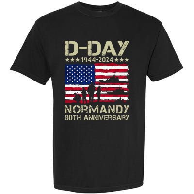 1944 Dday 2024 80th Anniversary Normandy Garment-Dyed Heavyweight T-Shirt