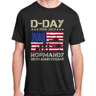 1944 Dday 2024 80th Anniversary Normandy Adult ChromaSoft Performance T-Shirt