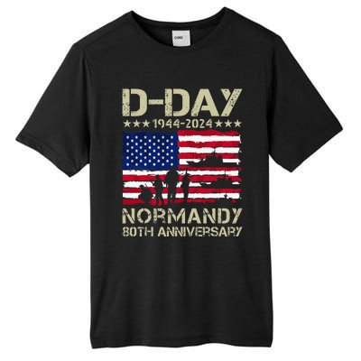 1944 Dday 2024 80th Anniversary Normandy Tall Fusion ChromaSoft Performance T-Shirt