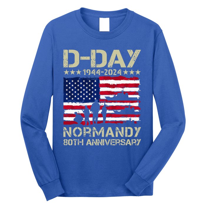 1944 Dday 2024 80th Anniversary Normandy Long Sleeve Shirt