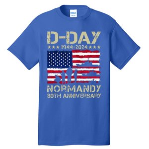 1944 Dday 2024 80th Anniversary Normandy Tall T-Shirt