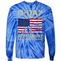 1944 Dday 2024 80th Anniversary Normandy Tie-Dye Long Sleeve Shirt