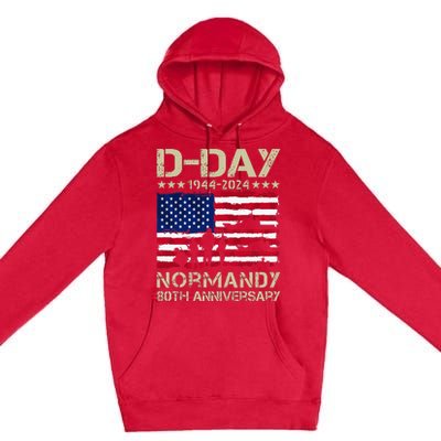 1944 Dday 2024 80th Anniversary Normandy Premium Pullover Hoodie