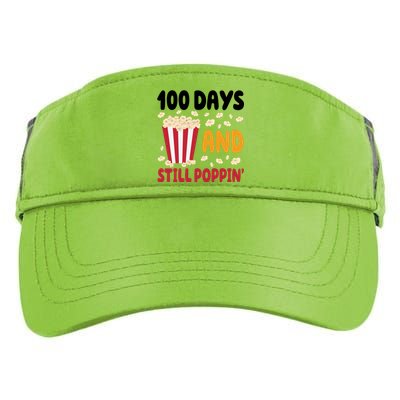 100 Days And Still Poppin 100th Day Of School Funny Adult Drive Performance Visor