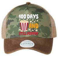 100 Days And Still Poppin 100th Day Of School Funny Legacy Tie Dye Trucker Hat