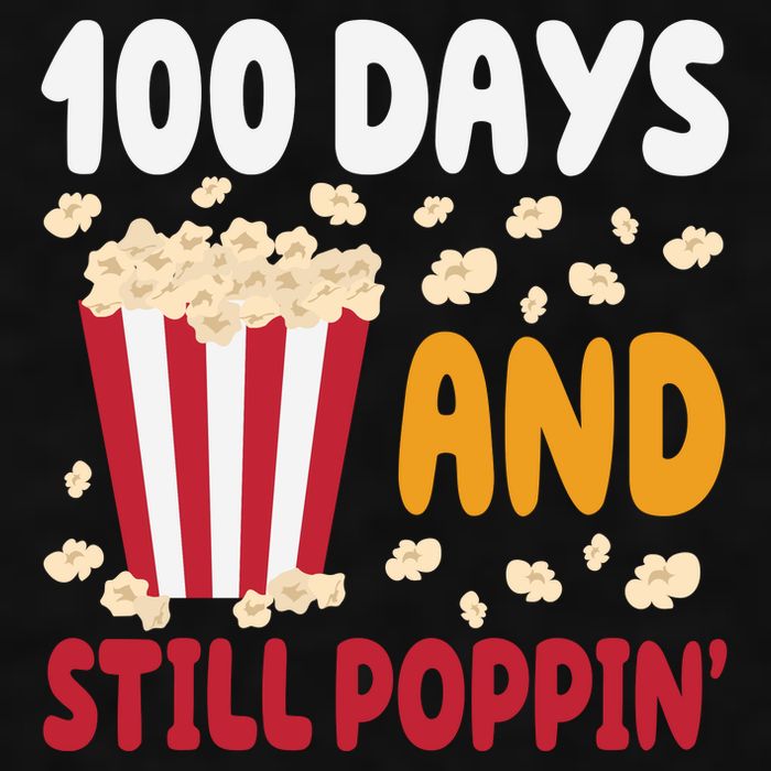 100 Days And Still Poppin 100th Day Of School Funny Ladies PosiCharge Tri-Blend Wicking Tank