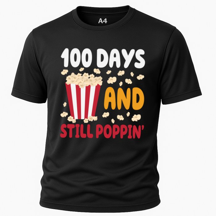 100 Days And Still Poppin 100th Day Of School Funny Performance Shirt