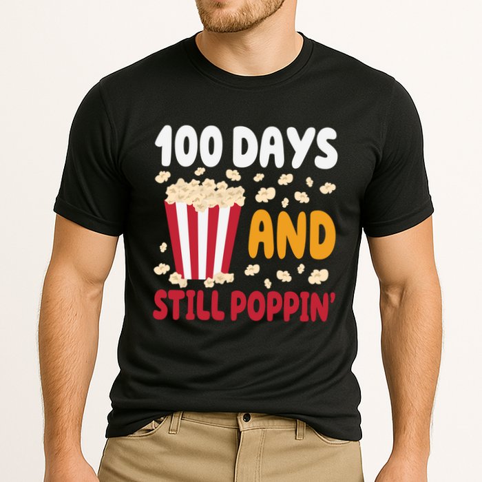 100 Days And Still Poppin 100th Day Of School Funny Performance Shirt