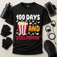 100 Days And Still Poppin 100th Day Of School Funny Performance Shirt