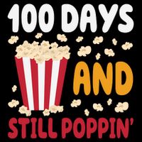 100 Days And Still Poppin 100th Day Of School Funny Full-Length Apron With Pockets