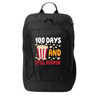 100 Days And Still Poppin 100th Day Of School Funny City Backpack