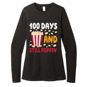 100 Days And Still Poppin 100th Day Of School Funny Womens CVC Long Sleeve Shirt