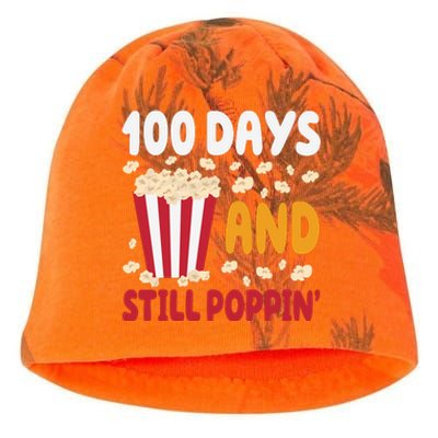 100 Days And Still Poppin 100th Day Of School Funny Kati - Camo Knit Beanie