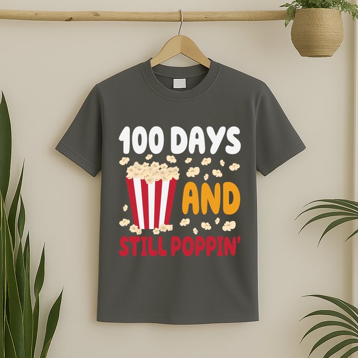 100 Days And Still Poppin 100th Day Of School Funny T-Shirt