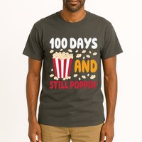 100 Days And Still Poppin 100th Day Of School Funny Tall T-Shirt