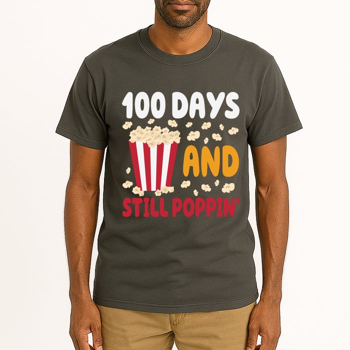100 Days And Still Poppin 100th Day Of School Funny Tall T-Shirt
