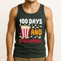 100 Days And Still Poppin 100th Day Of School Funny Tank Top