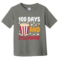 100 Days And Still Poppin 100th Day Of School Funny Toddler T-Shirt