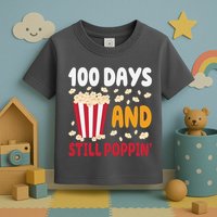 100 Days And Still Poppin 100th Day Of School Funny Toddler T-Shirt