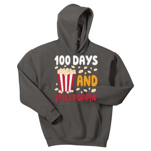 100 Days And Still Poppin 100th Day Of School Funny Kids Hoodie