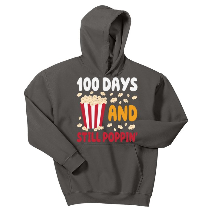 100 Days And Still Poppin 100th Day Of School Funny Kids Hoodie