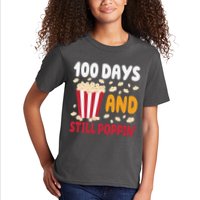 100 Days And Still Poppin 100th Day Of School Funny Kids T-Shirt