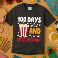 100 Days And Still Poppin 100th Day Of School Funny Kids T-Shirt