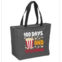 100 Days And Still Poppin 100th Day Of School Funny Zip Tote Bag