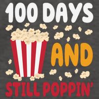 100 Days And Still Poppin 100th Day Of School Funny Vector Backpack