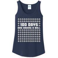 100 Days and having a ball Soccer 100th Day Ladies Essential Tank