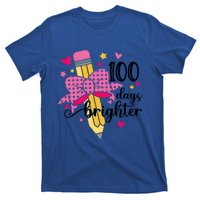 100 Days Brighter Pencil Headband 100th Day Of School Meaningful Gift T-Shirt