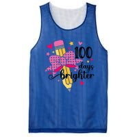 100 Days Brighter Pencil Headband 100th Day Of School Meaningful Gift Mesh Reversible Basketball Jersey Tank