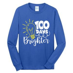 100 Days Brighter Great Gift Tall Long Sleeve T-Shirt