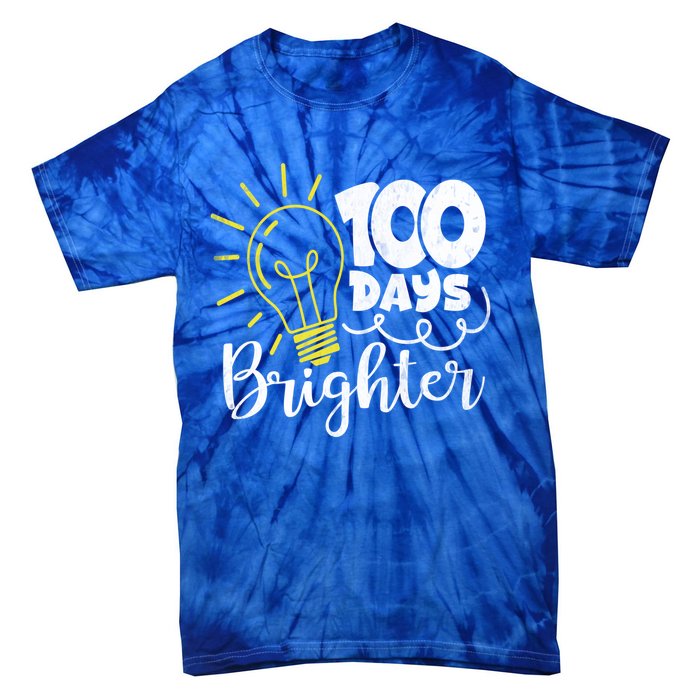 100 Days Brighter Great Gift Tie-Dye T-Shirt