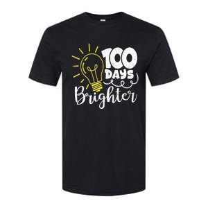 100 Days Brighter Great Gift Softstyle CVC T-Shirt