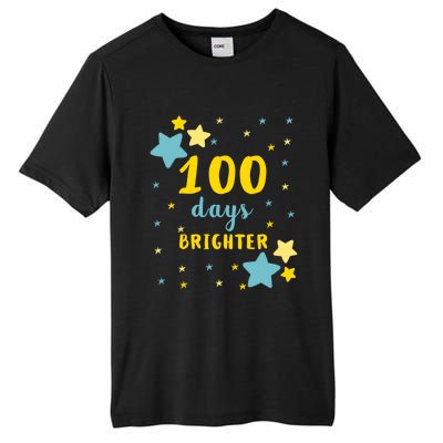 100 Days Brighter Cute Gift Tall Fusion ChromaSoft Performance T-Shirt