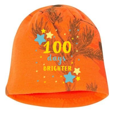 100 Days Brighter Cute Gift Kati - Camo Knit Beanie