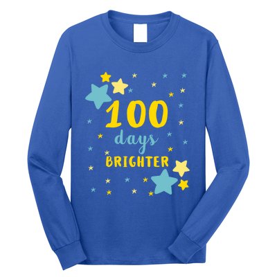 100 Days Brighter Cute Gift Long Sleeve Shirt