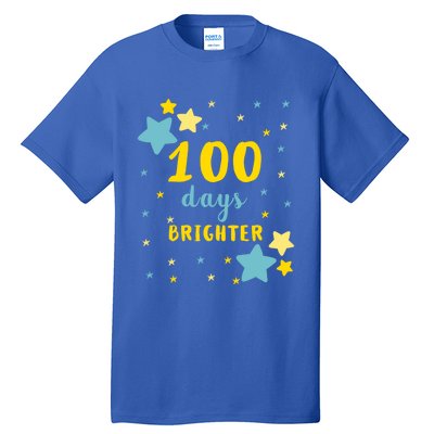 100 Days Brighter Cute Gift Tall T-Shirt