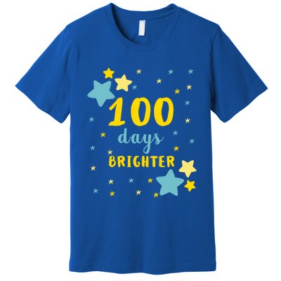 100 Days Brighter Cute Gift Premium T-Shirt