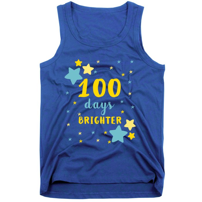 100 Days Brighter Cute Gift Tank Top