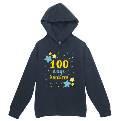 100 Days Brighter Cute Gift Urban Pullover Hoodie