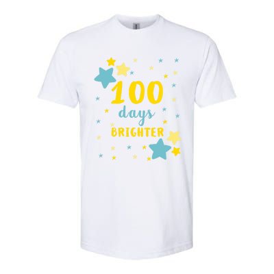 100 Days Brighter Cute Gift Softstyle CVC T-Shirt