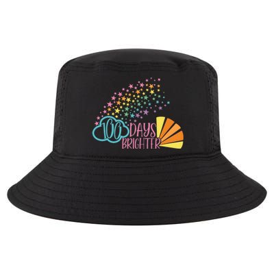 100 Days Brighter 100 Day Of School Celebration Cool Comfort Performance Bucket Hat