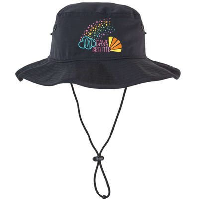 100 Days Brighter 100 Day Of School Celebration Legacy Cool Fit Booney Bucket Hat